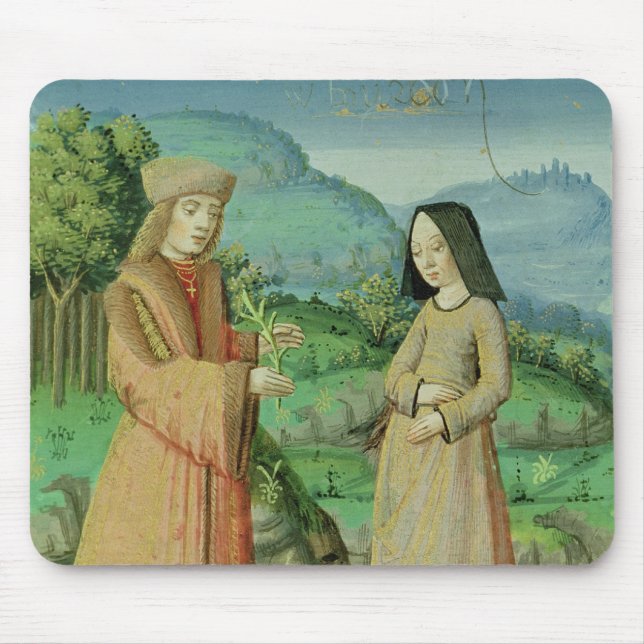 Möte av Aeneas och Anne, systern av didoen Musmatta (Framsidan)