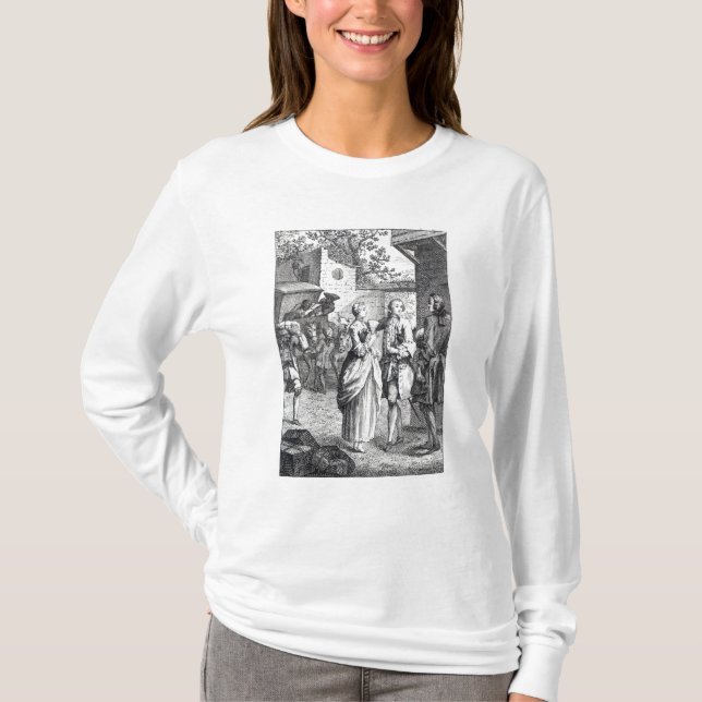Möte av ChevalierDes Greux och Manon T-shirt (Framsida)
