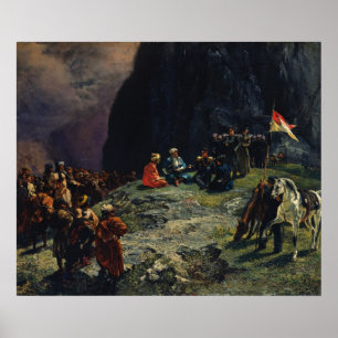 Möte av Gen.Kluke von Klugenau & Imam Poster