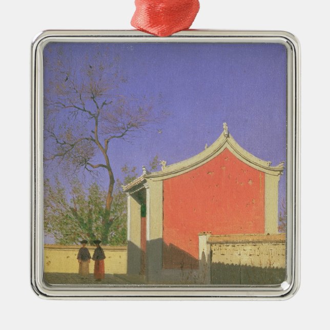 Möte av huset av Solonesen, Ak-Kent, 1869-70 Julgransprydnad Metall (Framsidan)