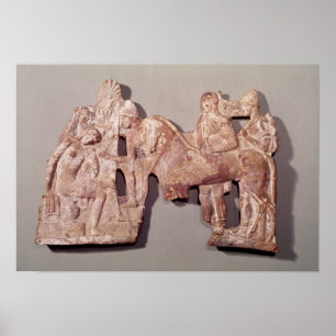 Möte av Orestes och Electra på Agamemnon Poster