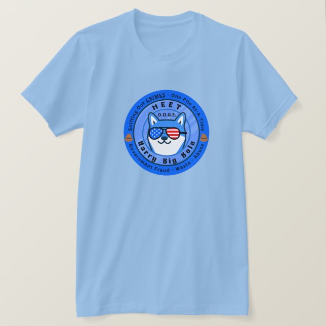 Möte D.O.G.E. Harry Big Bolz T Shirt (Design framsida)