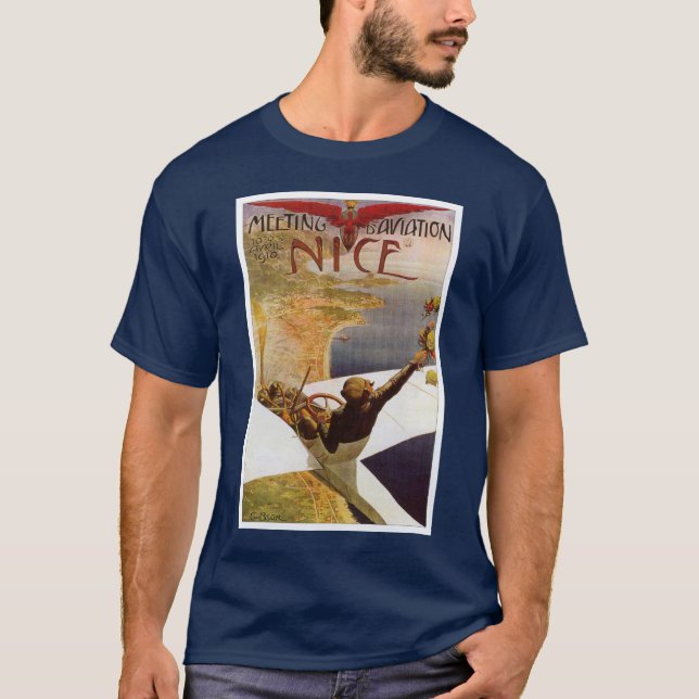 Möte d'Aviation de Nice T-shirt (Framsida)