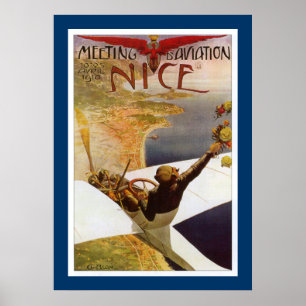 Möte d'Aviation Nice Poster