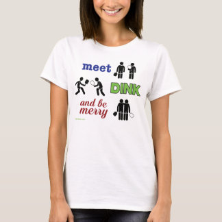 "Möte, Dink och Be Merry"-Tanktop Tee