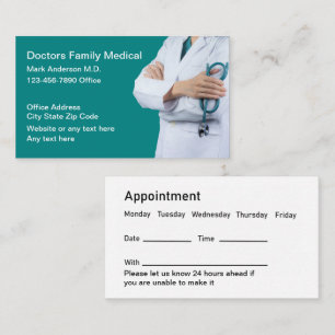 Möte för Family Medical Doktor Office Visitkort