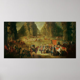 Möte för jakten Puits-du-Roi på Compiegne Poster