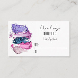 Möte för QR-kod för färgrutemakeup-artist Visitkort