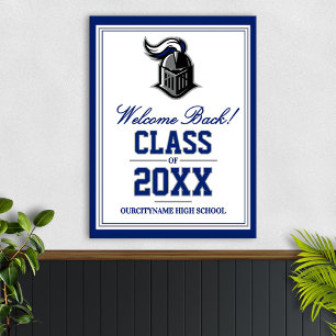 Möte för skolans maskotklass välkommen poster