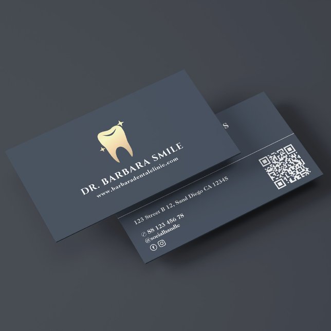 Möte för tandläkare med minimalt ortodontistkol visitkort (Dentist Minimal Orthodontist Charcoal Appointment Business Card
)