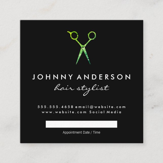 Möte Grönt för modern Grunge-sax Tidsbeställning Kort (Framsida)