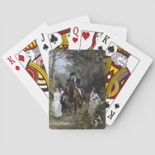 Möte i skogen (av Heywood Hardy) Casinokort
