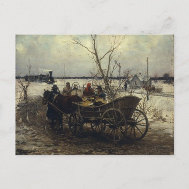 Möte i Tåg Vykort (Framsida)