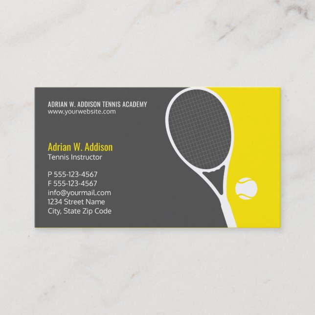 Möte Klubb för handledare för tennis-tränare Tidsbeställning Kort (Framsida)