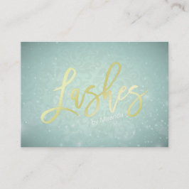 Möte makeup för blå Guld-streck Tidsbeställning Kort