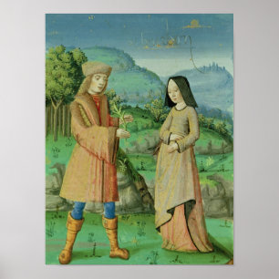 Möte med Aeneas och Anne, syster till Dido Poster