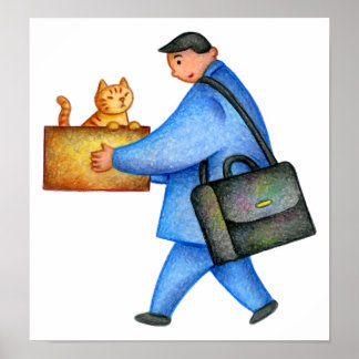 Möte med en ny familj på väg hem. poster