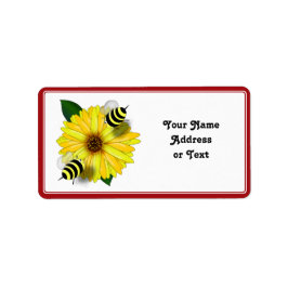 Möte med honungsbin i tecknad på Gulten Blommor Fraktsedel