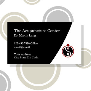 Möte medicinska Affärskort för akupunktur Visitkort