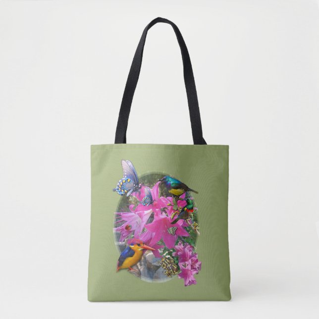 Möte mellan Amaryllis och blomsterträdgård Tygkasse (Framsida)