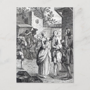 Möte mellan Chevalier Des Greux och Manon Vykort
