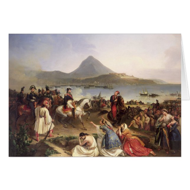 Möte mellan General Nicolas Joseph Maison Hälsningskort (Framsidan Horizontal)