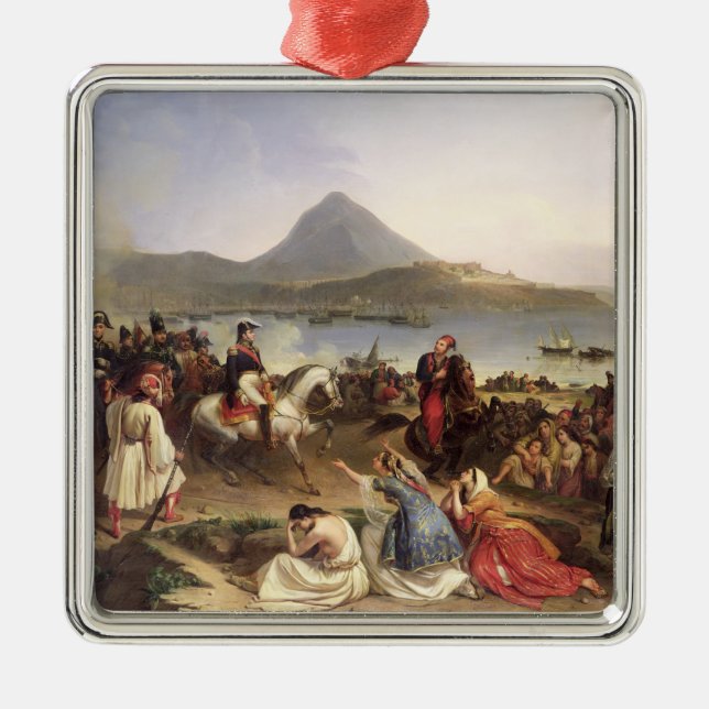 Möte mellan General Nicolas Joseph Maison Julgransprydnad Metall (Framsidan)