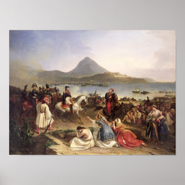 Möte mellan general Nicolas Joseph Maison Poster (Framsidan)