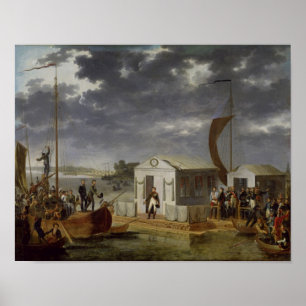 Möte mellan Napoleon Bonaparte Poster