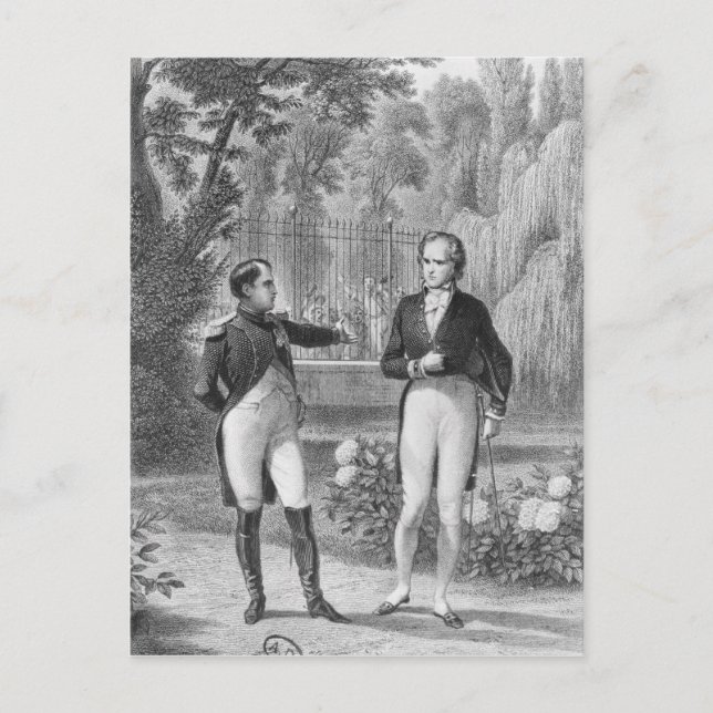 Möte mellan Napoleon I och Benjamin Vykort (Framsida)
