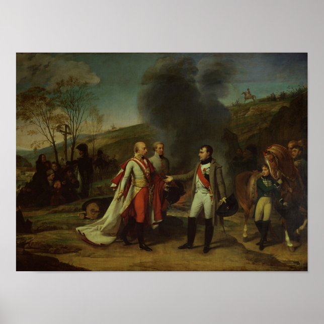 Möte mellan Napoleon I och Francis I Poster (Framsidan)
