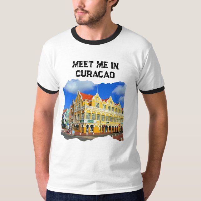 Möte mig i Curaçao T Shirt (Framsida)