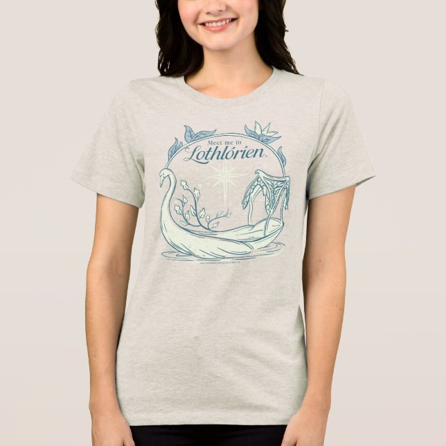 Möte mig i LOTHLORIEN™ - Svanbåt T Shirt (Framsida)