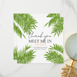 Möte mig Miami Bachelorette Party Semester Tack Kort