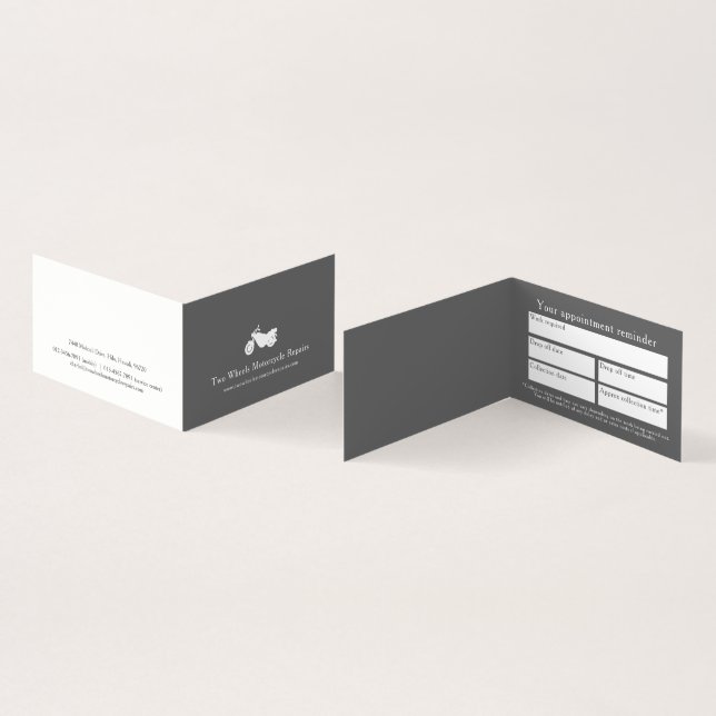 möte motorcykeltrafik visitkort (In- och utsida)