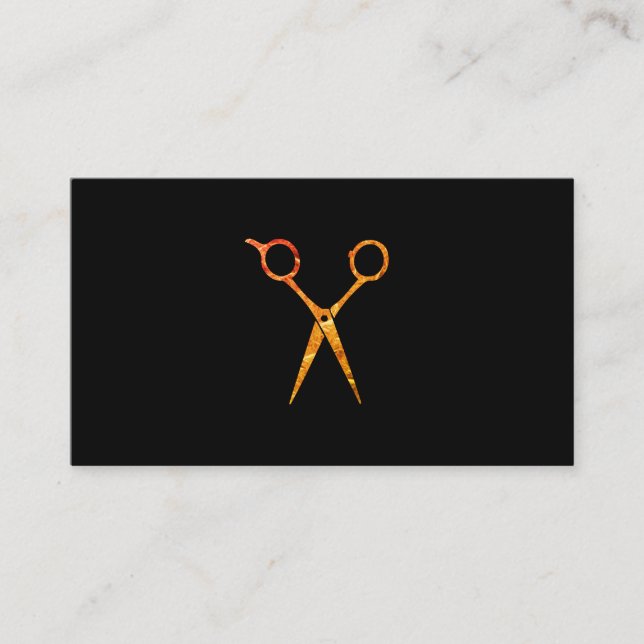 Möte Orange för modern Grunge-sax Visitkort (Framsida)