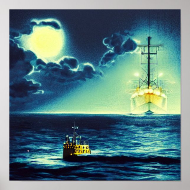 Möte på natten Poster (Framsidan)