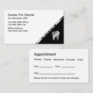 Möte påminnelse för Classy Dentist Office Tidsbeställning Kort
