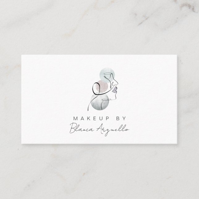 Möte påminnelse och Affärskort för makeup-artist Visitkort (Framsida)
