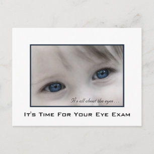 Möte påminnelse om Blue Ögon Öga Exam Vykort