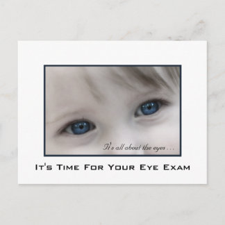 Möte påminnelse om Blue Ögon Öga Exam Vykort