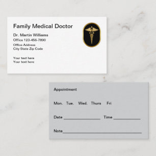 Möte påminnelse om Classy Medical Doktor Visitkort