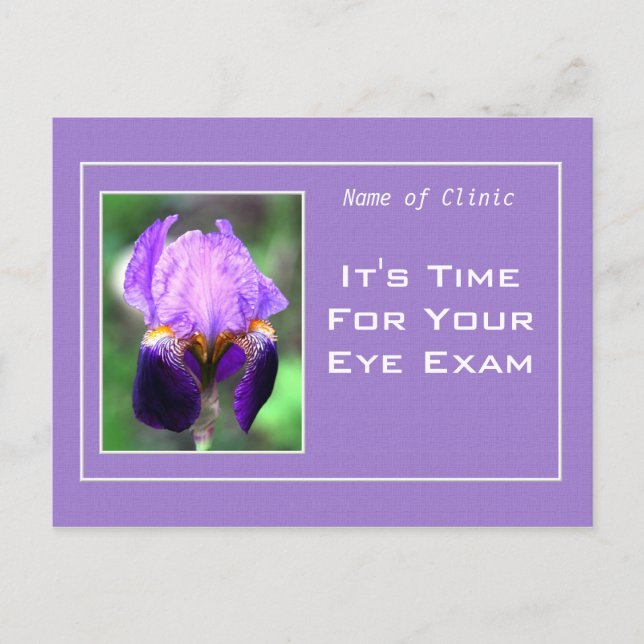 Möte påminnelse om Classy Optometry Öga Exam Vykort (Framsida)