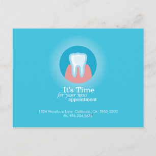 Möte påminnelse om Dental Clinical Postcard Anpass Vykort