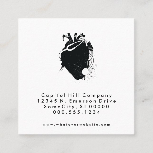 möte påminnelse om doktor i kvadrat tidsbeställning kort (Framsida)