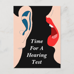 Möte påminnelse om Hearing Test appit POSTCARD Vykort