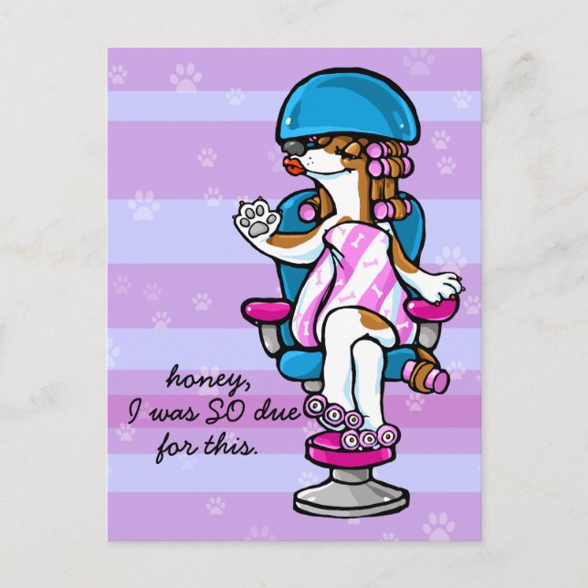 Möte påminnelse om hund Grooming Vykort (Framsida)