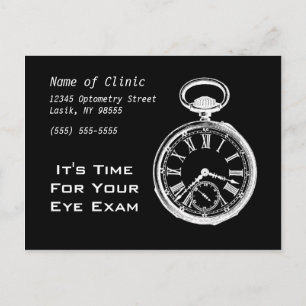 Möte påminnelse om öga Exam Pocket Watch Vykort