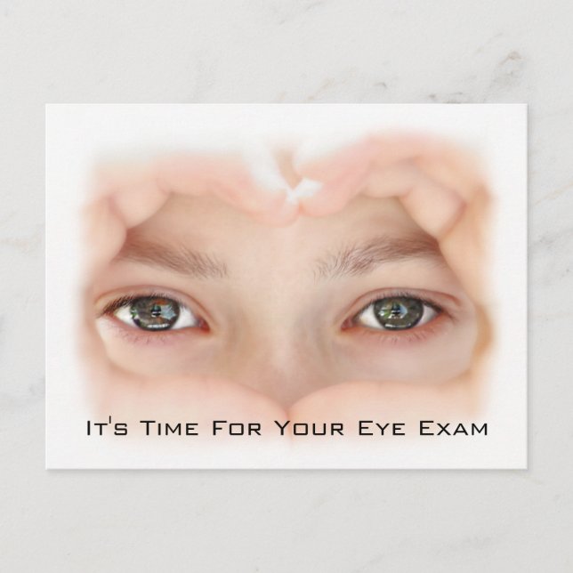 Möte påminnelse om Optometry Öga Exam Vykort (Framsida)