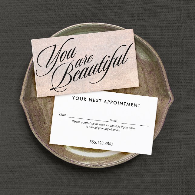 Möte påminnelse om Ro Guld Shimmer Tidsbeställning Kort (Skapare uppladdad)